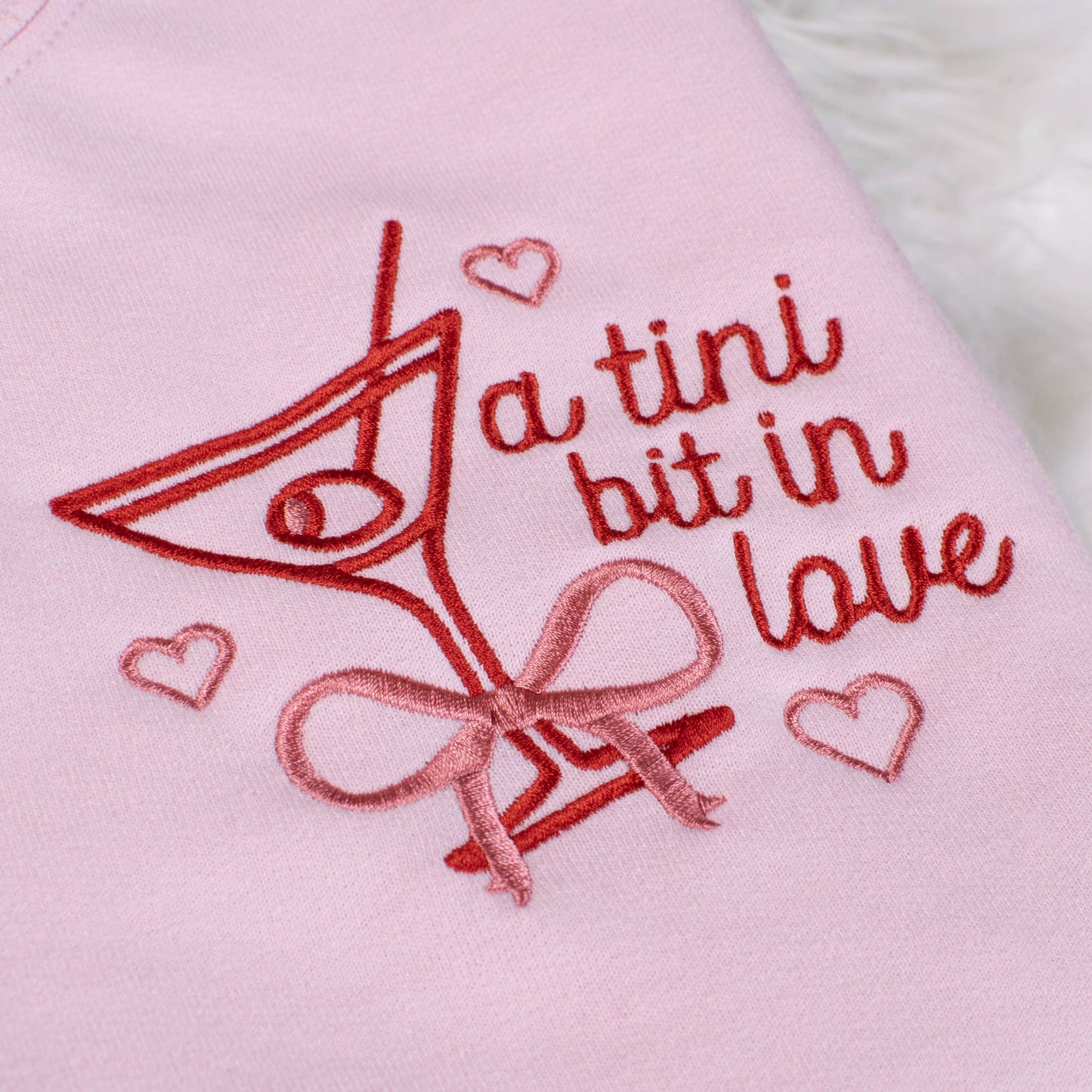 A Tini Bit In Love Embroidered Sweatshirt