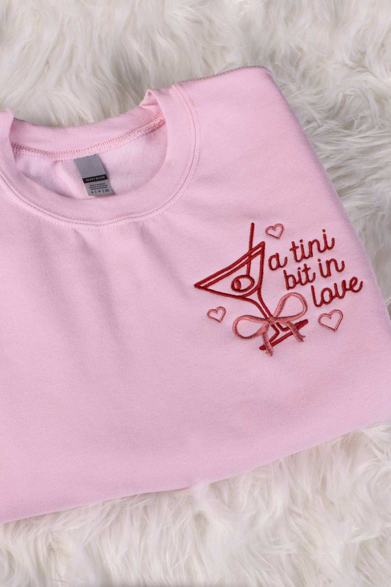 A Tini Bit In Love Embroidered Sweatshirt