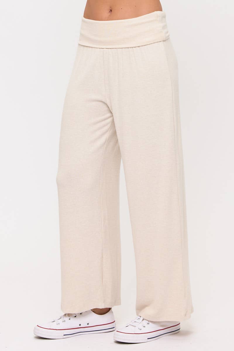 Made in USA Knitted Wide Leg Pants