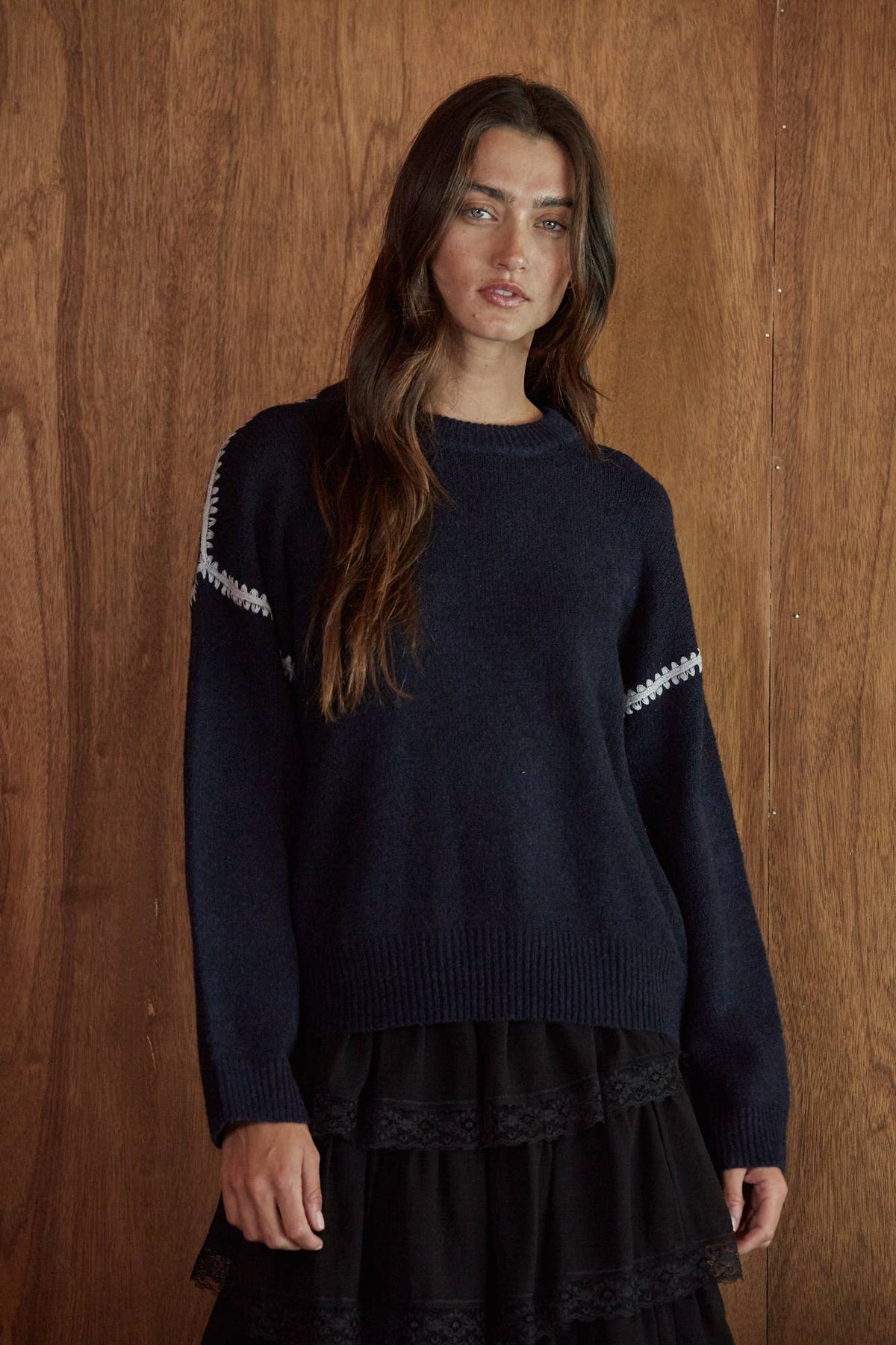 Everyday Stitch Knit Crewneck Sweater