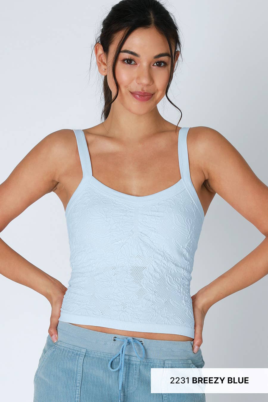 NS8318 - Lace V Neck Top