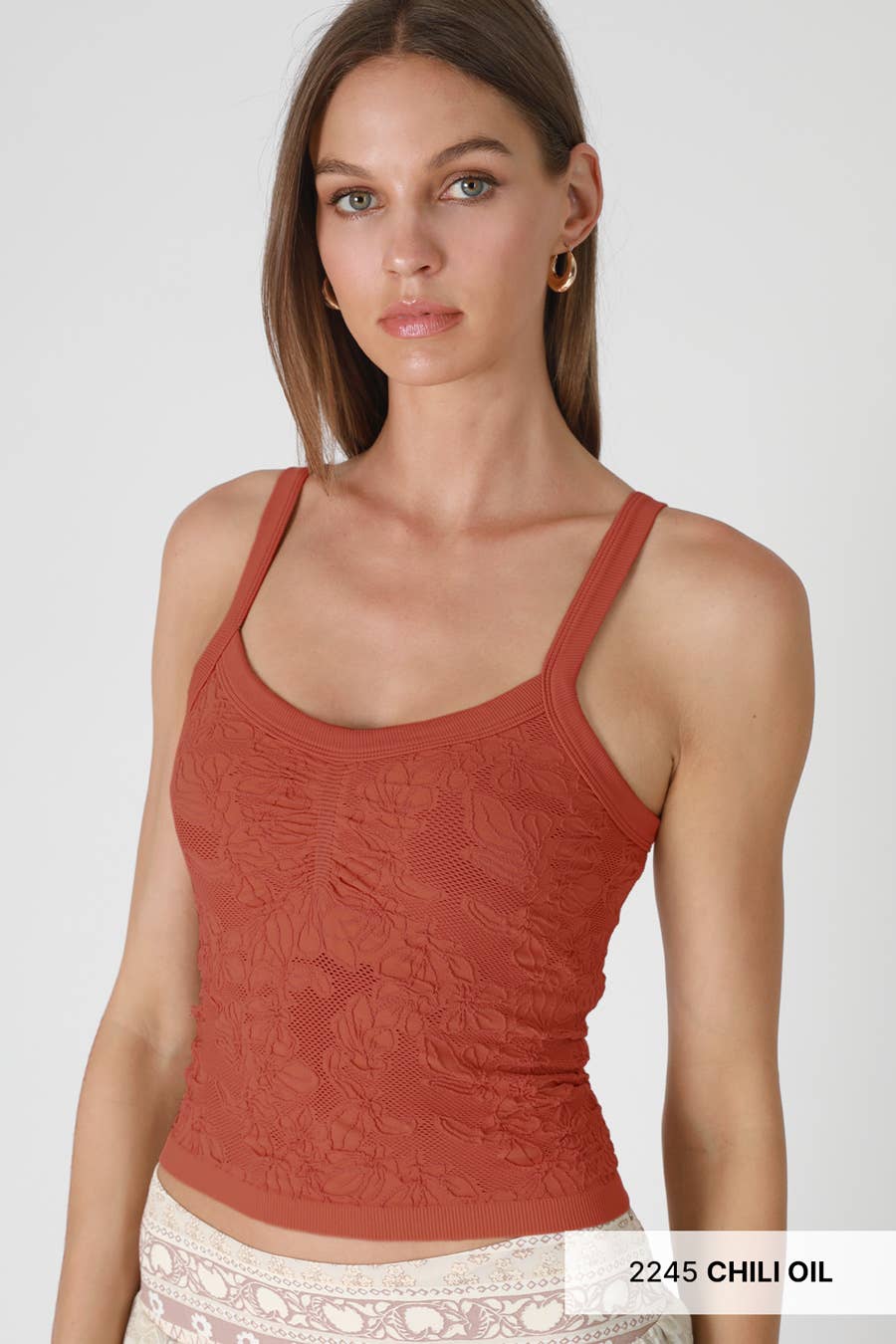 NS8318 - Lace V Neck Top