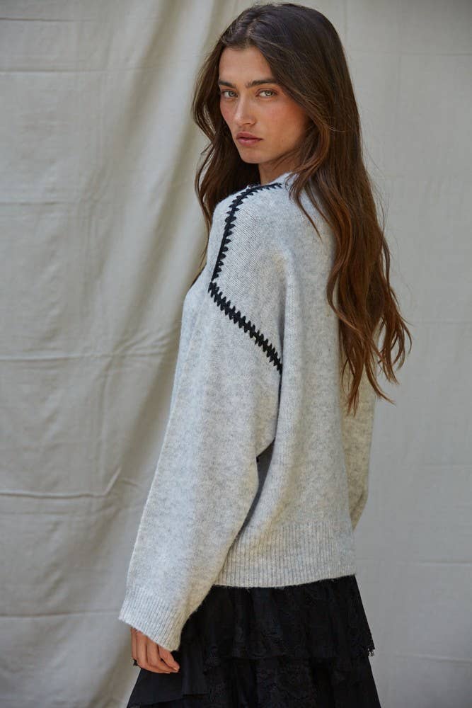 Everyday Stitch Knit Crewneck Sweater