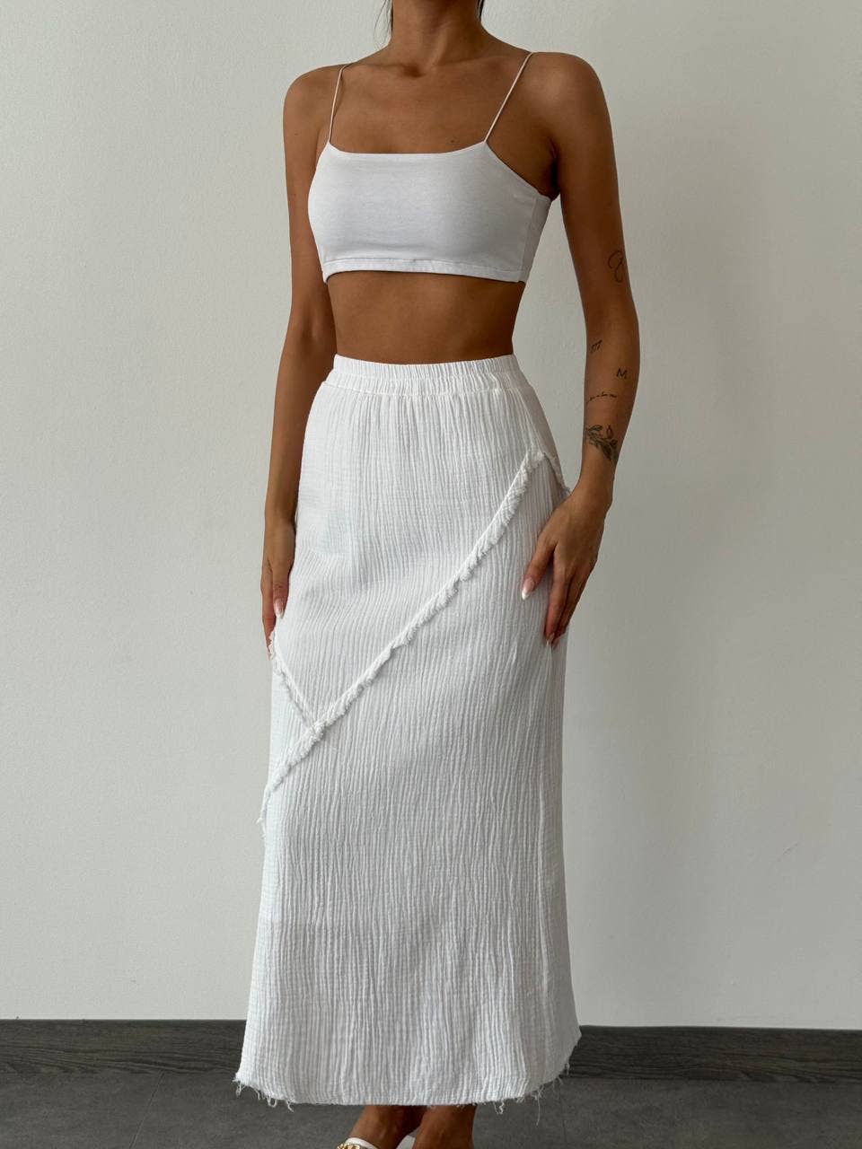 Muslin Skirts With Seams
