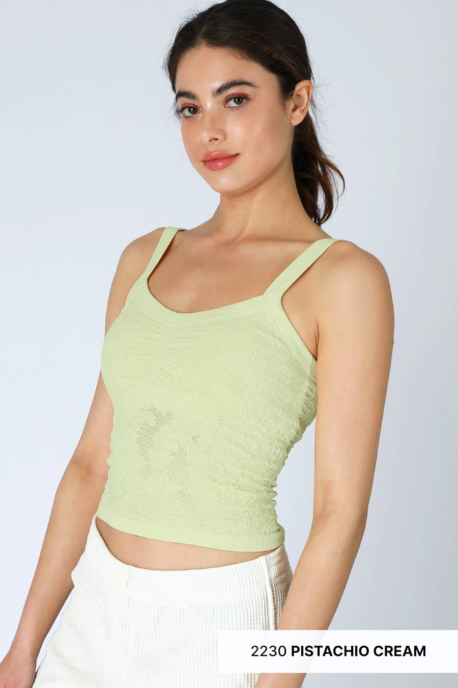 NS8318 - Lace V Neck Top