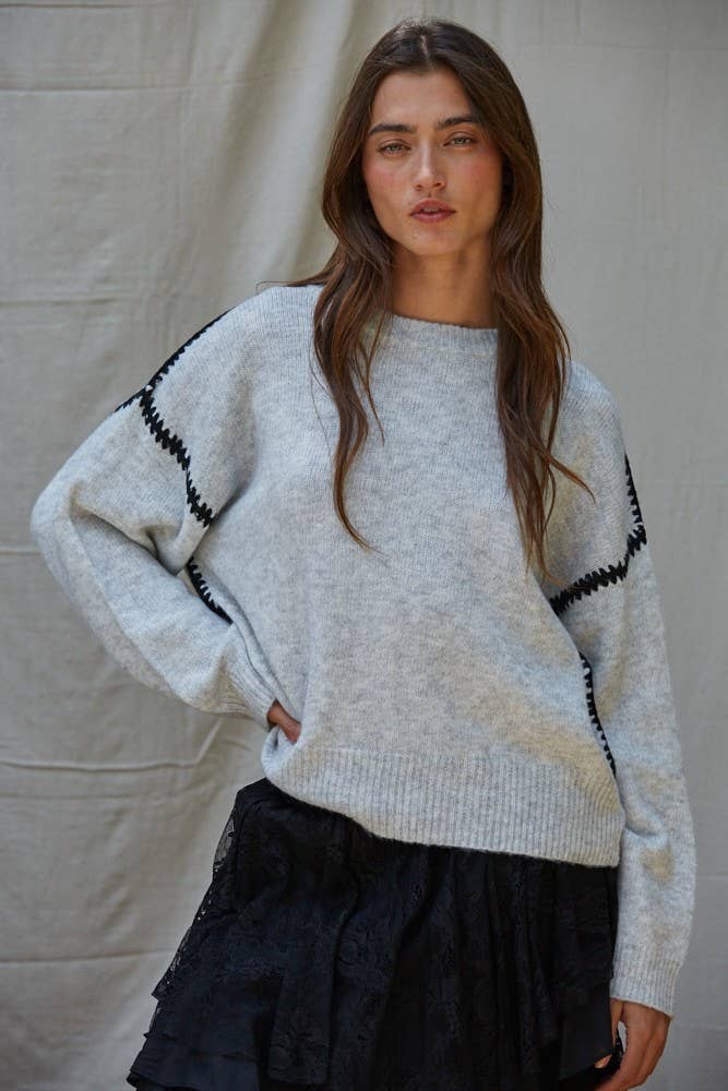 Everyday Stitch Knit Crewneck Sweater