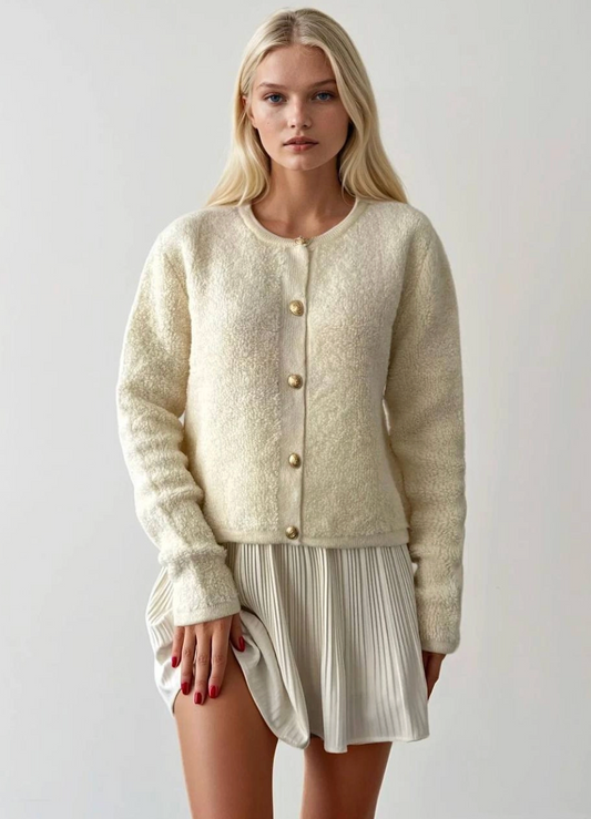 Popcorn Knit Cardigan
