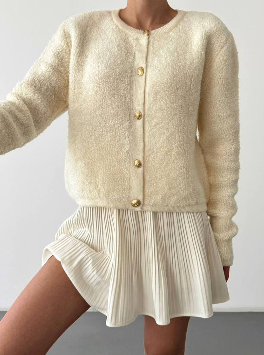 Popcorn Knit Cardigan