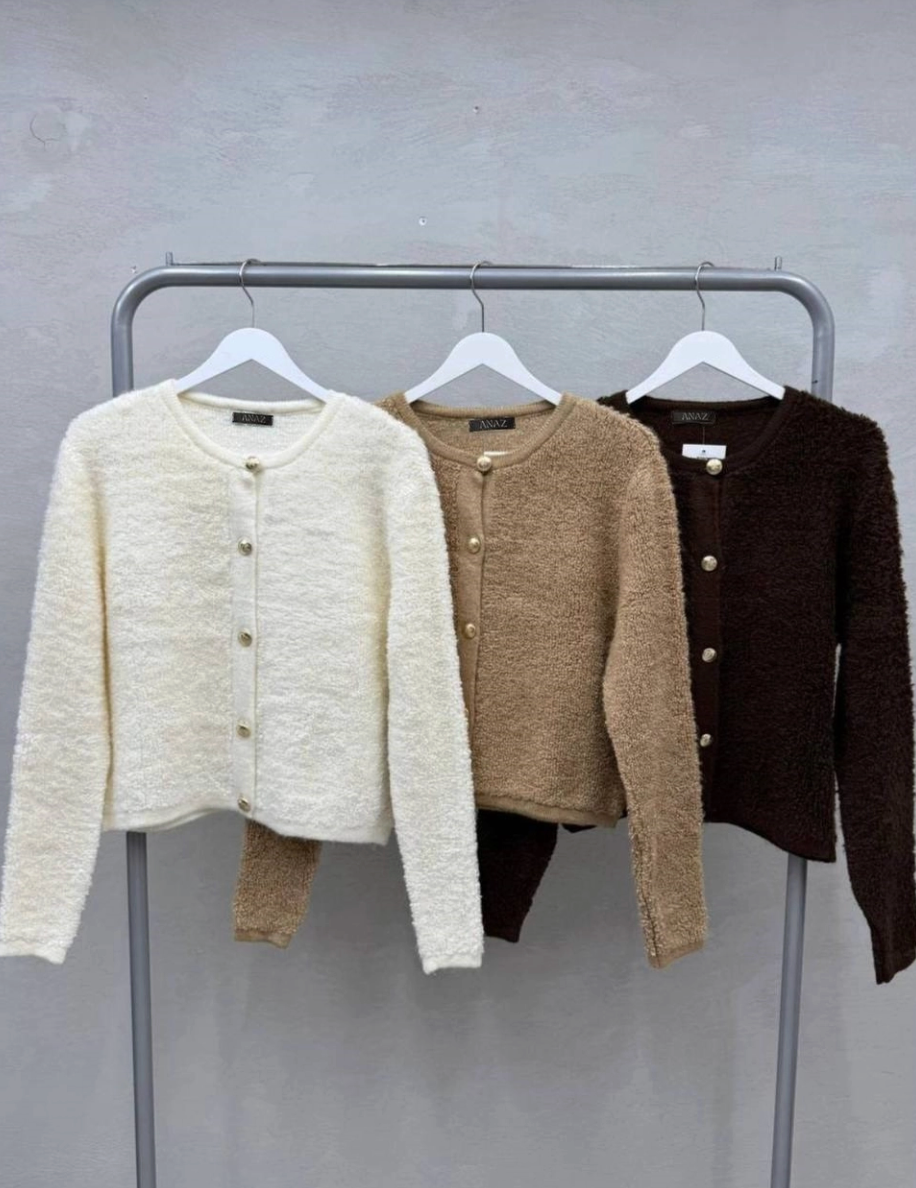 Popcorn Knit Cardigan