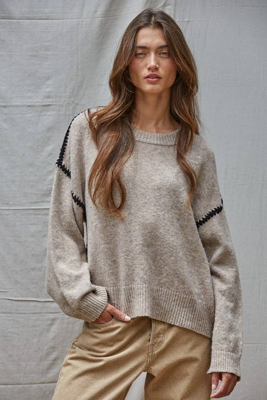 Everyday Stitch Knit Crewneck Sweater