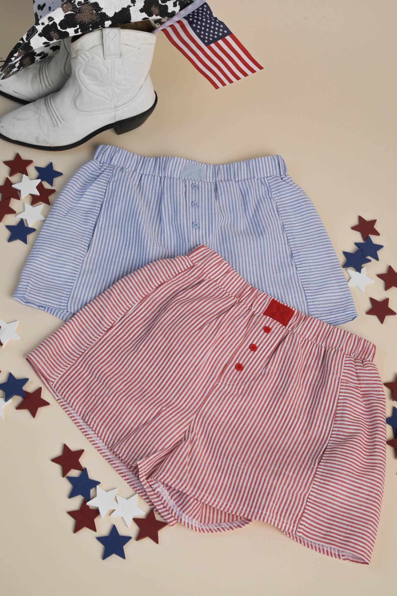 Striped & Checker Boxer Shorts