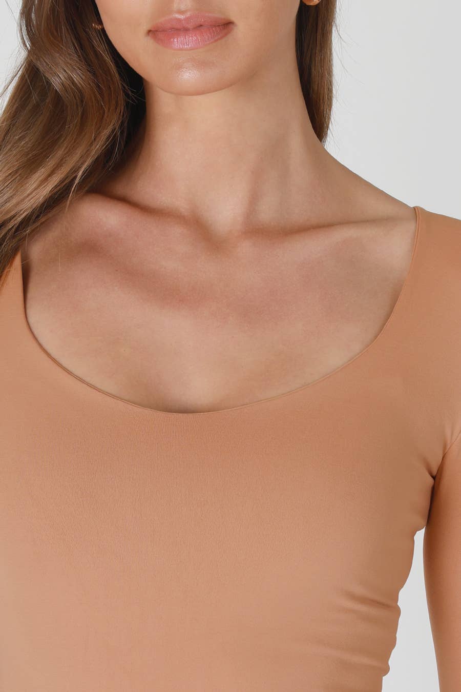 NS8440 - Clean Line Sweetheart L/S Top