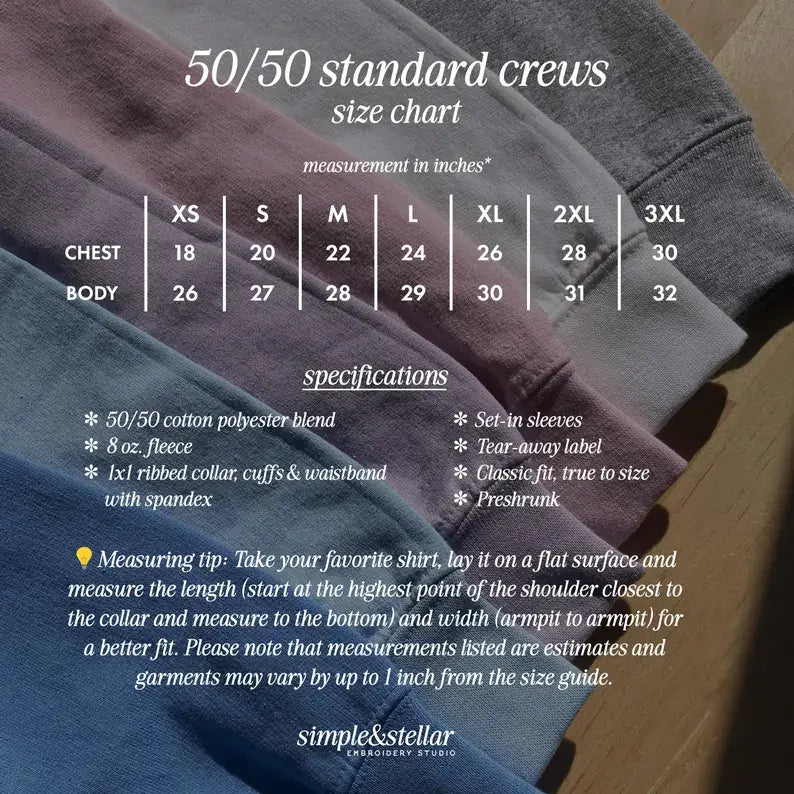 Sardines Sicily Italy Embroidered Crewneck